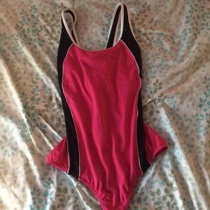 Lands’ End Pink One-Piece Swimsuit
